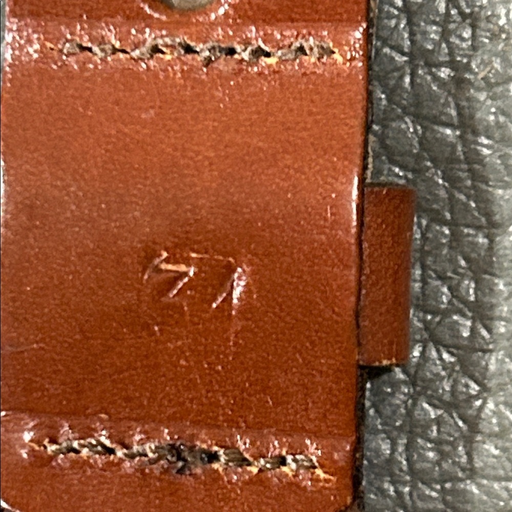 Leather Man Ltd. handmade leather and canvas golf club belt size 34 - Picture 3 of 6